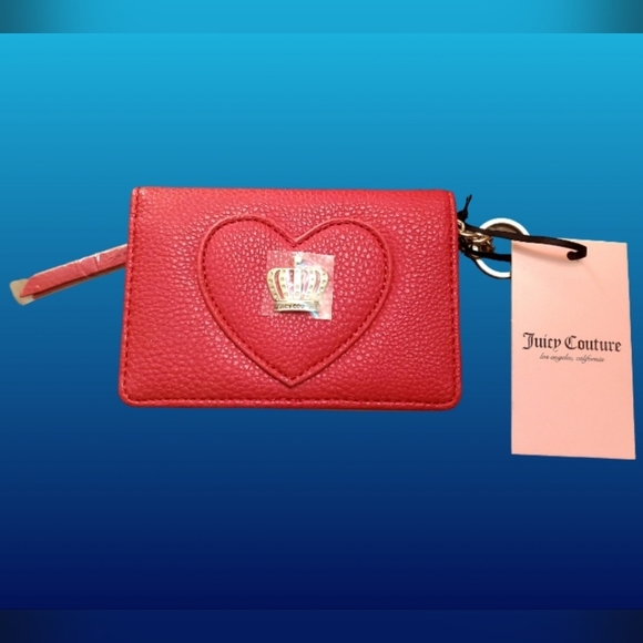 Juicy Couture Card Wallet With Coin Compartment Bi-Folded Snap - Picture 1 of 3
